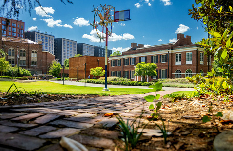 The exterior of the Gregg Museum of Art & Design