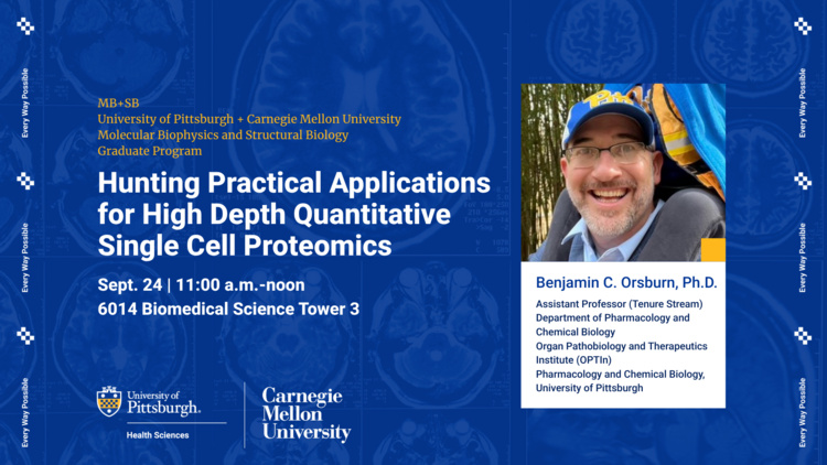 MBSB Seminar - Hunting Practical Applications for High Depth Quantitative Single Cell Proteomics