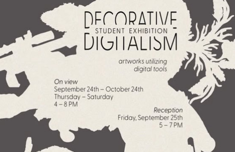 detail of poster for show