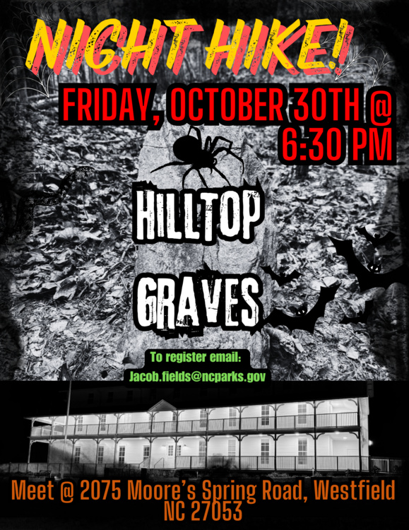 Hilltop Graves Night Hike Graphic