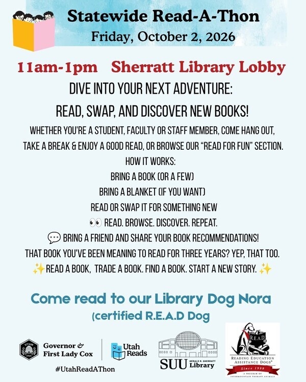 Utah Reads Statewide Library Read-A-Thon!