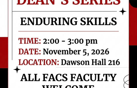 Dean's Series flyer