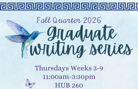 An informational flyer with a light blue background with a blue hummingbird.
