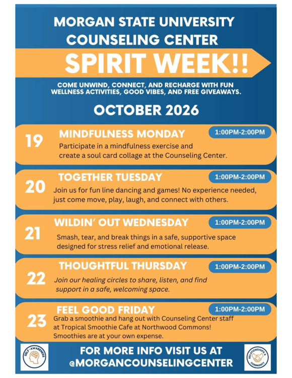 MSU Counseling Center Spirit Week