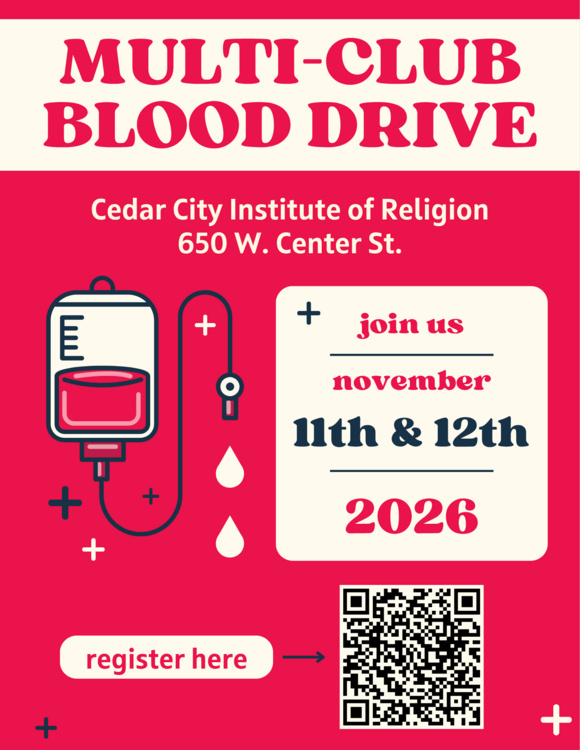 Blood Drive Cedar City Institute