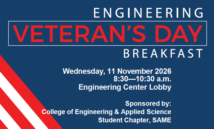 Engineering Veteran's Day Breakfast — Community in Engineering Center · Boulder, CO