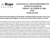 Event image for Geological and Environmental Sciences Seminar