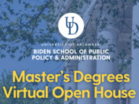 Biden School Master's Programs Information Session, photo from University of Delaware events
