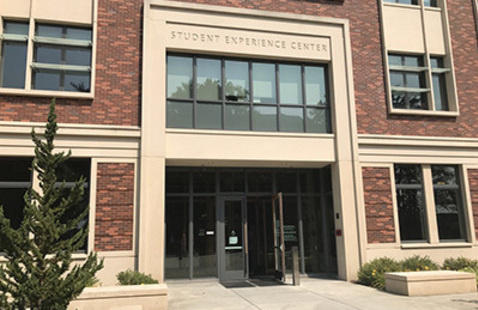 Entrance to the Student Experience Center (SEC)